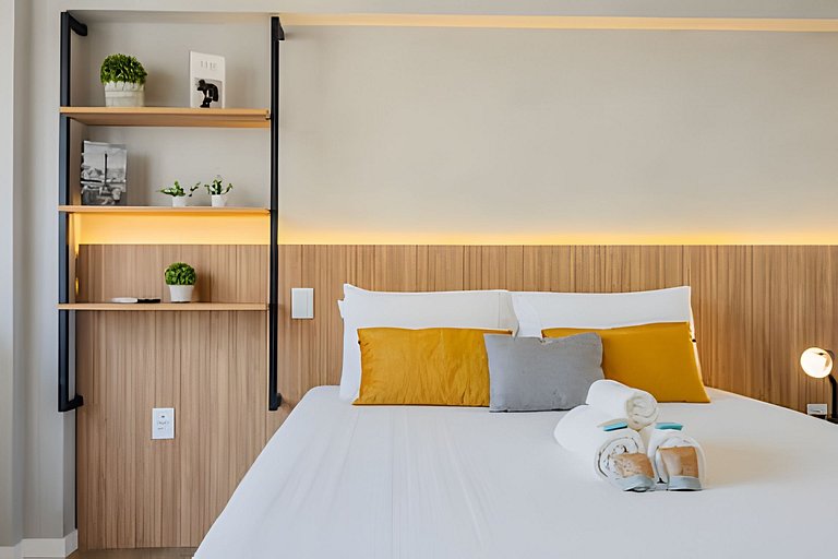 Studio p/ 3 prox do Allianz Parque e Shoppings