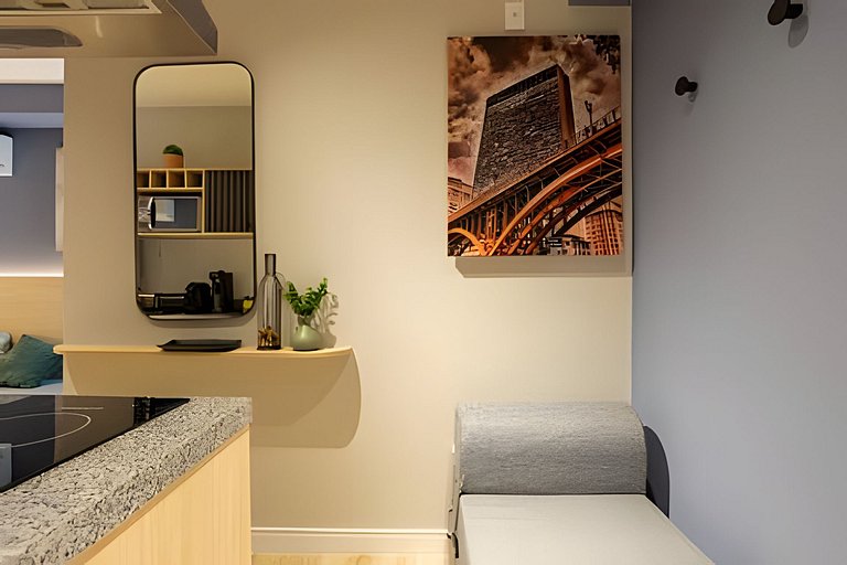 Studio para até 5 ao lado do Allianz Parque