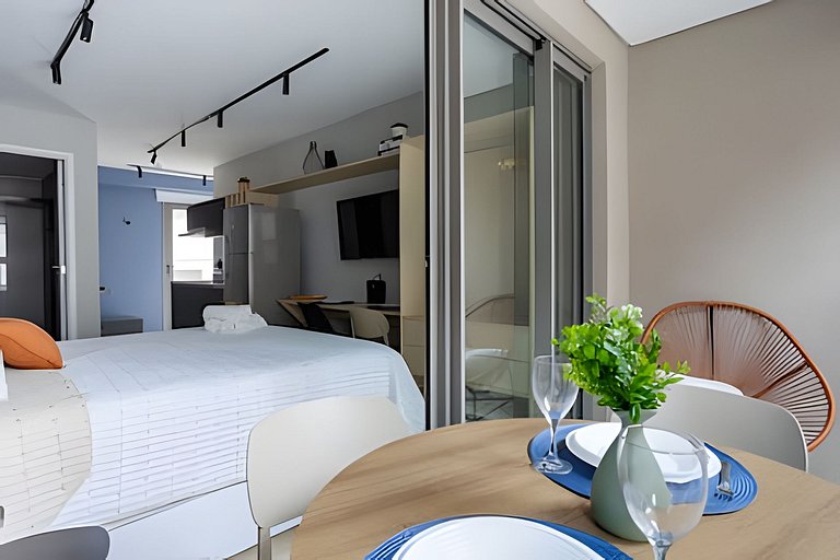 Studio para até 5 ao lado do Allianz Parque