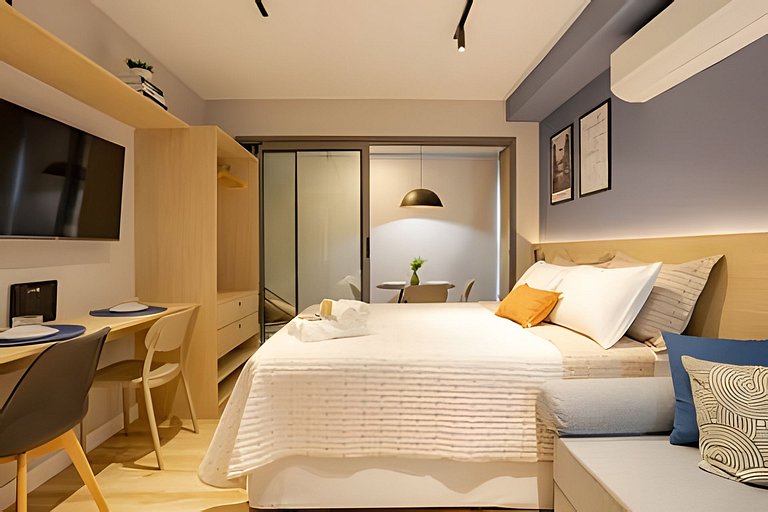 Studio para até 5 ao lado do Allianz Parque