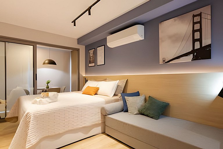 Studio para até 5 ao lado do Allianz Parque