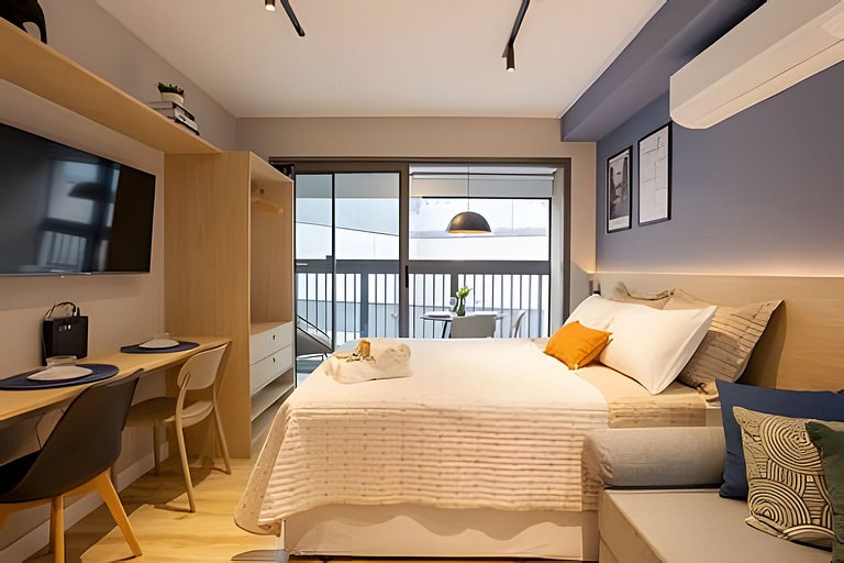 104 - Nik Perdizes · Studio para até 5 ao lado do Allianz Pa