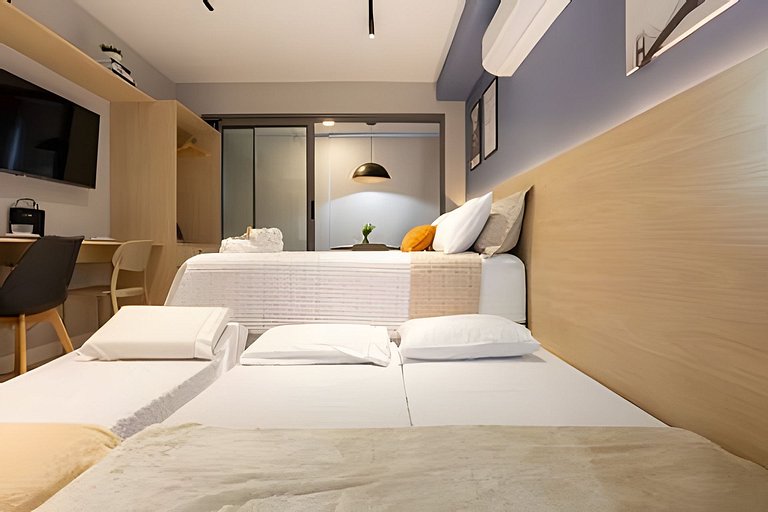 Studio para até 5 ao lado do Allianz Parque