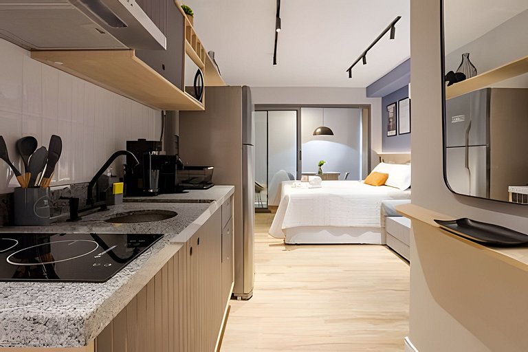 Studio para até 5 ao lado do Allianz Parque