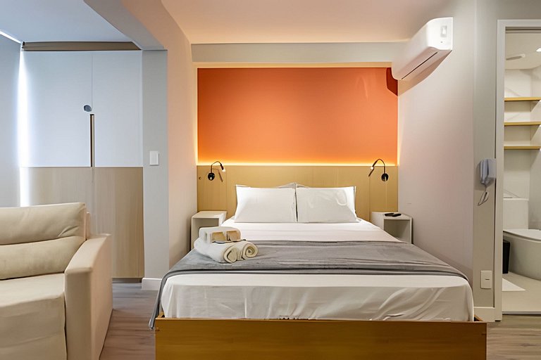 Campo Belo: Apto Lindo e Completo • Até 3 Pessoas