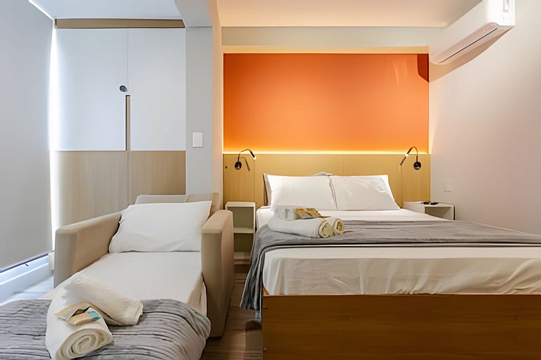 Campo Belo: Apto Lindo e Completo • Até 3 Pessoas