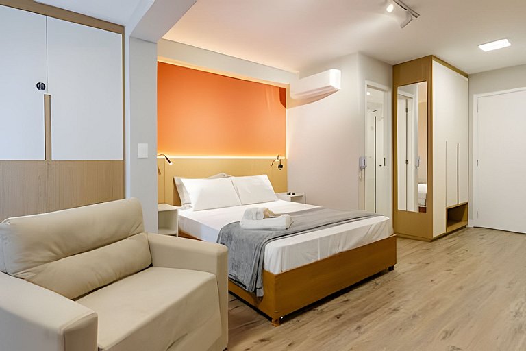 Campo Belo: Apto Lindo e Completo • Até 3 Pessoas