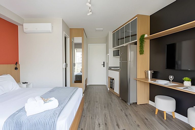 Campo Belo: Apto Lindo e Completo • Até 3 Pessoas