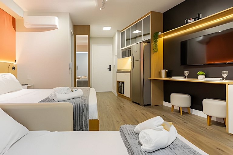 Campo Belo: Apto Lindo e Completo • Até 3 Pessoas