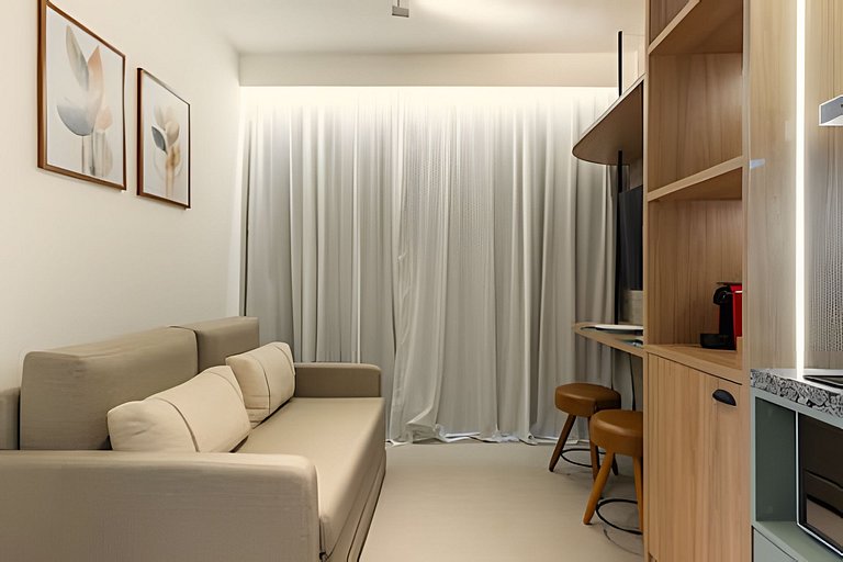 Apê para até 4 | Ao lado do Allianz Parque