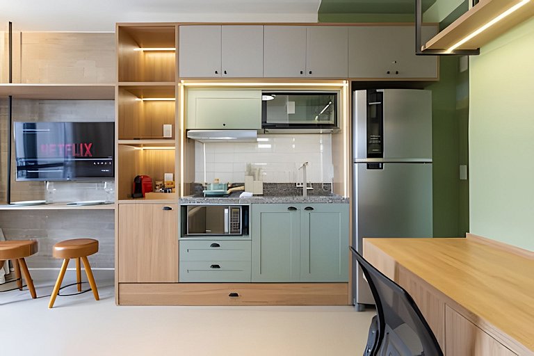 Apê para até 4 | Ao lado do Allianz Parque