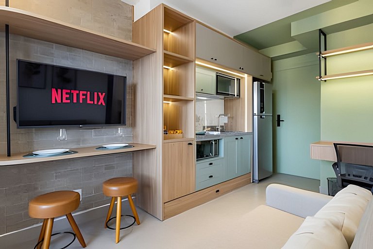 Apê para até 4 | Ao lado do Allianz Parque