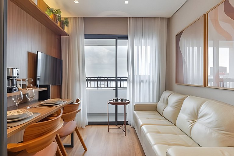 Apto Aconchegante com VISTA para o Allianz Parque