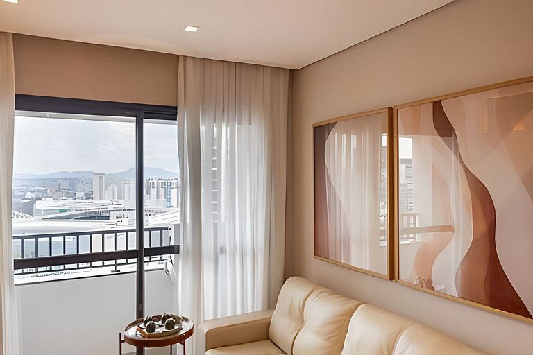 Apto Aconchegante com VISTA para o Allianz Parque