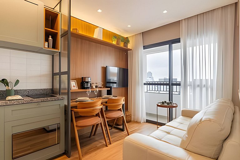 Apto Aconchegante com VISTA para o Allianz Parque