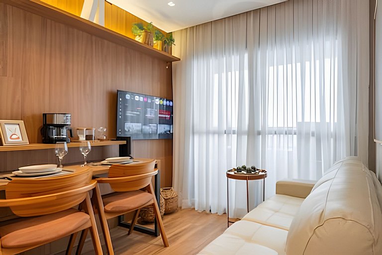 Apto Aconchegante com VISTA para o Allianz Parque