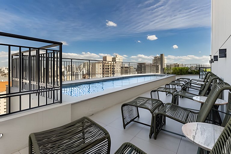 Studio Próx. CGH | Piscina & Coworking