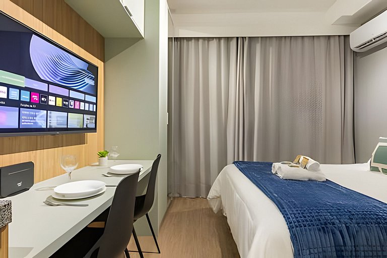 Studio p/ 3 pessoas Brooklin | Berrini