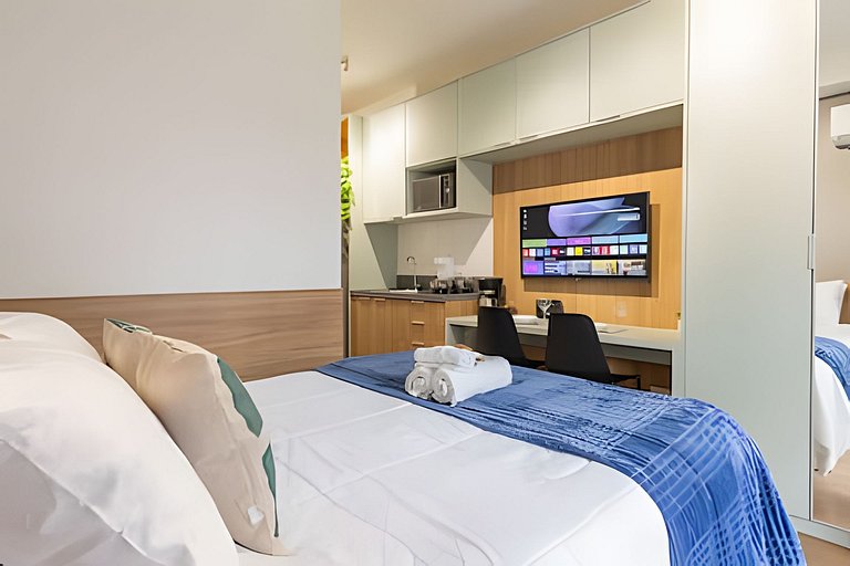 Studio p/ 3 pessoas Brooklin | Berrini