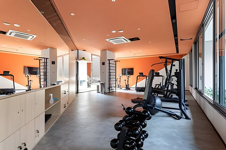 Studio c/ Cama Casal e Sofá-Cama prox do Allianz