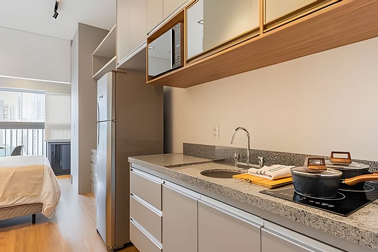 Studio bem próximo do Allianz Parque e Shopping