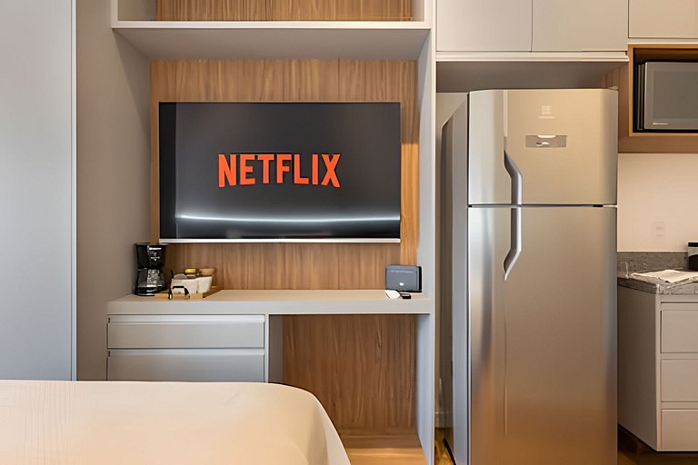 Studio bem próximo do Allianz Parque e Shopping