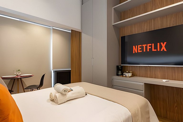 Studio bem próximo do Allianz Parque e Shopping