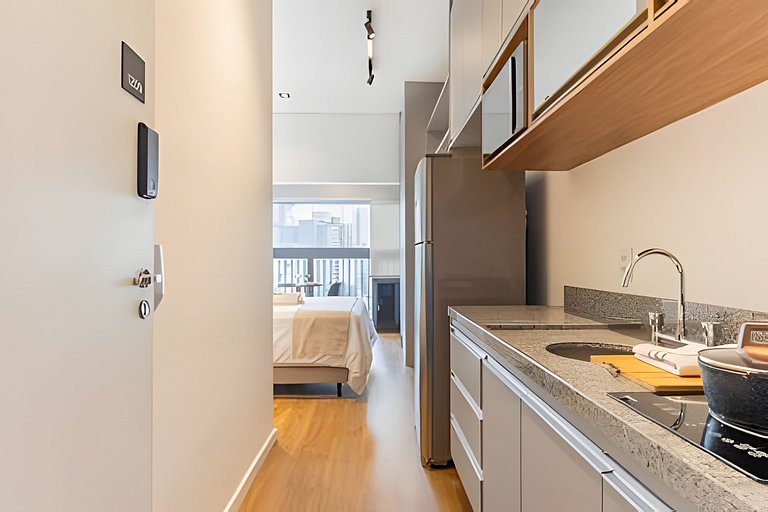 Studio bem próximo do Allianz Parque e Shopping