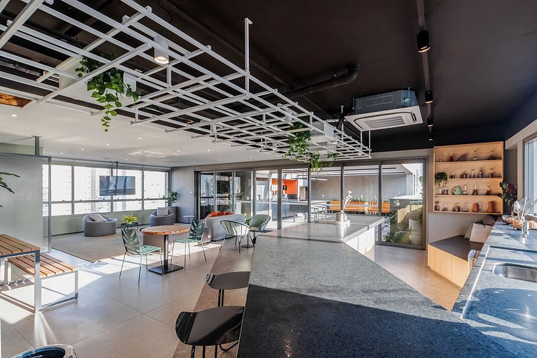 Studio bem próximo do Allianz Parque e Shopping