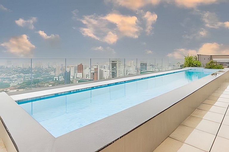 400m Av. Paulista | Piscina e Academia | P/ até 4