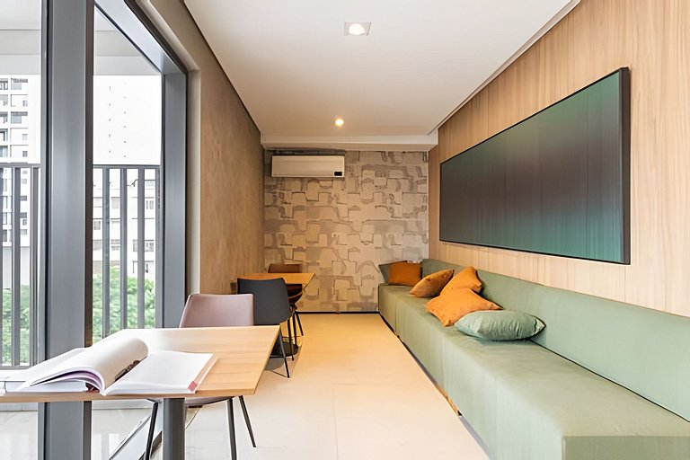 400m Av. Paulista | Piscina e Academia | P/ até 4