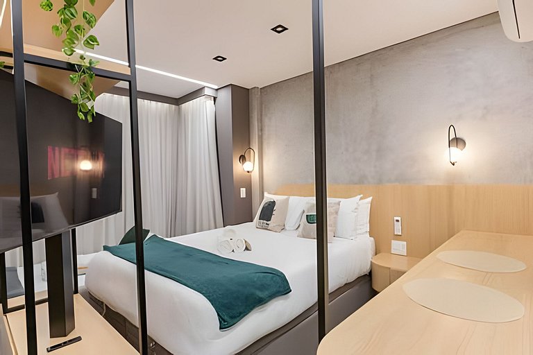 400m Av. Paulista | Piscina e Academia | P/ até 4