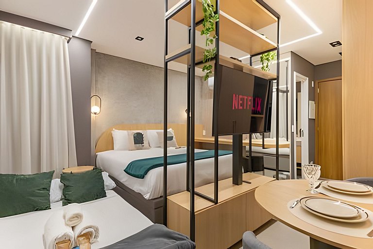 400m Av. Paulista | Piscina e Academia | P/ até 4