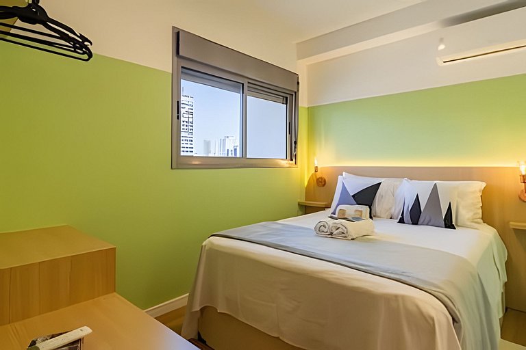 Ideal para shows no Allianz | 1 Dorm P/ 4 pessoas