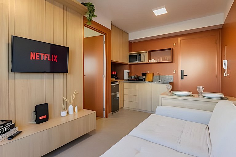 Ideal para shows no Allianz | 1 Dorm P/ 4 pessoas