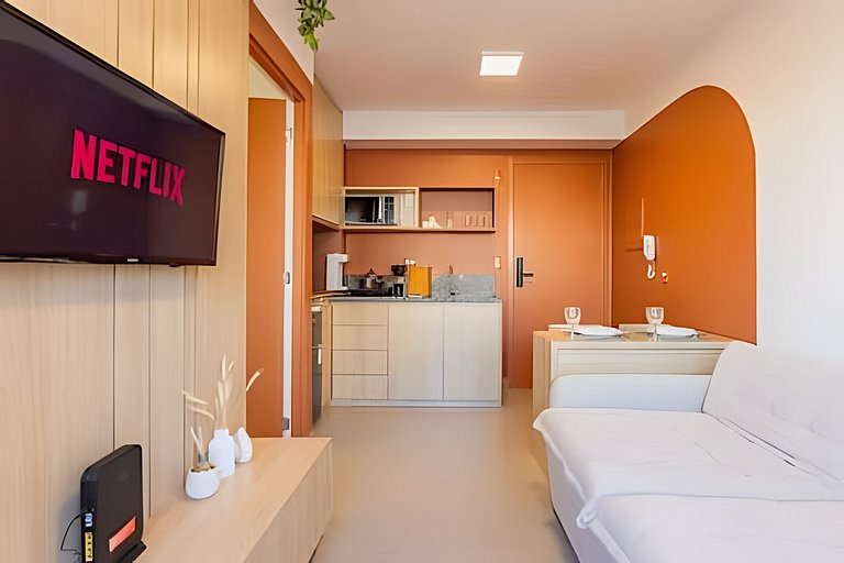 Ideal para shows no Allianz | 1 Dorm P/ 4 pessoas