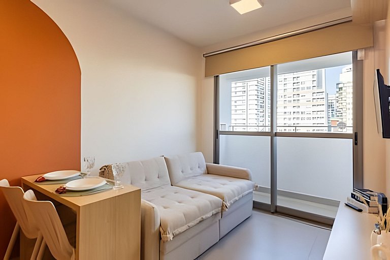 Ideal para shows no Allianz | 1 Dorm P/ 4 pessoas