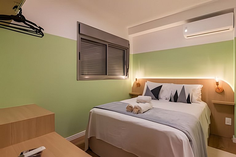 Ideal para shows no Allianz | 1 Dorm P/ 4 pessoas