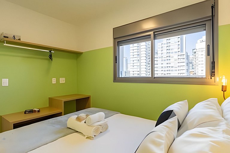 Ideal para shows no Allianz | 1 Dorm P/ 4 pessoas