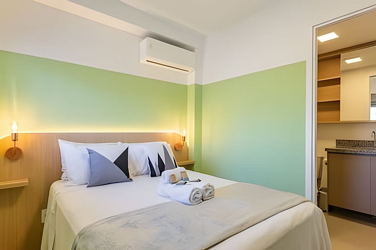 Ideal para shows no Allianz | 1 Dorm P/ 4 pessoas