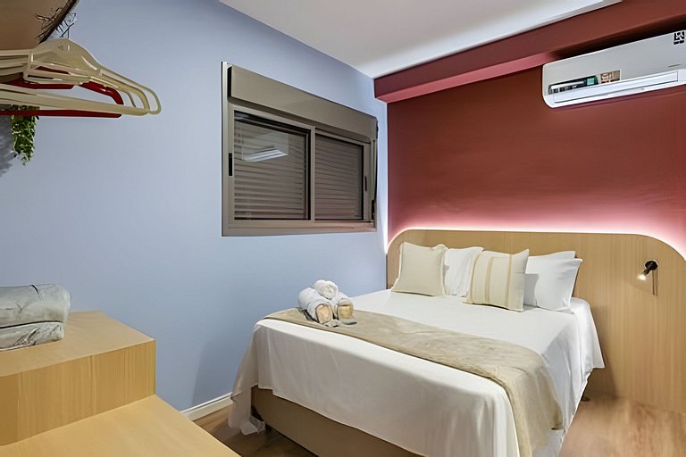 1 dorm a 4min do Allianz Parque | 4 pessoas